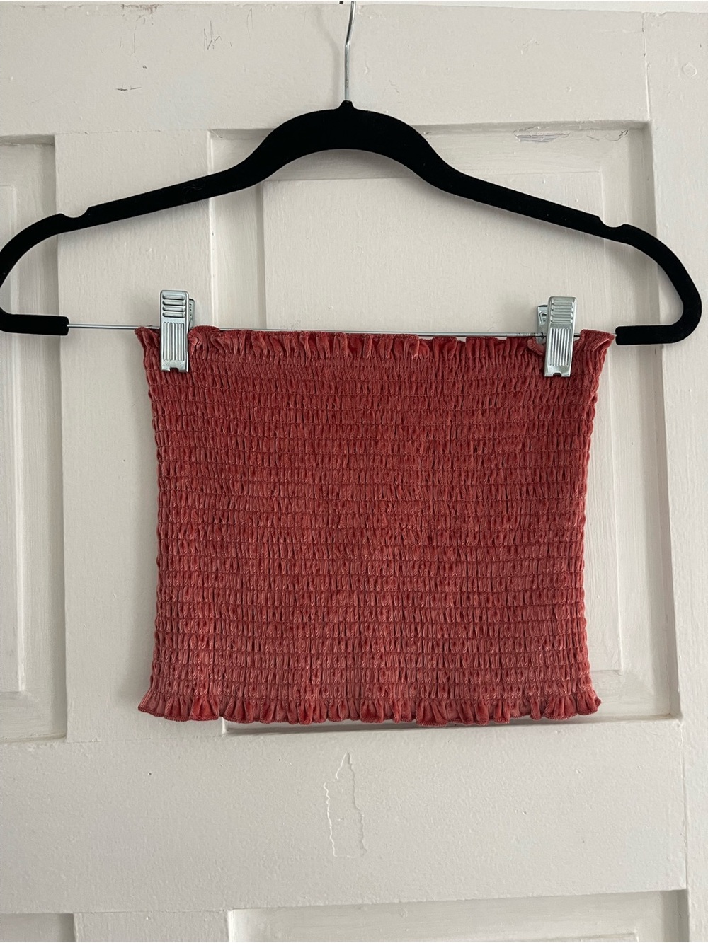 Hollister Rose Smocked Tube Tank